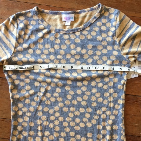 NWT LULAROE JULIA SHEATH DRESS IN GREY AND TAN - Picture 6 of 7